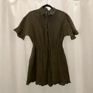 FAVLUX Olive Green Mini Dress